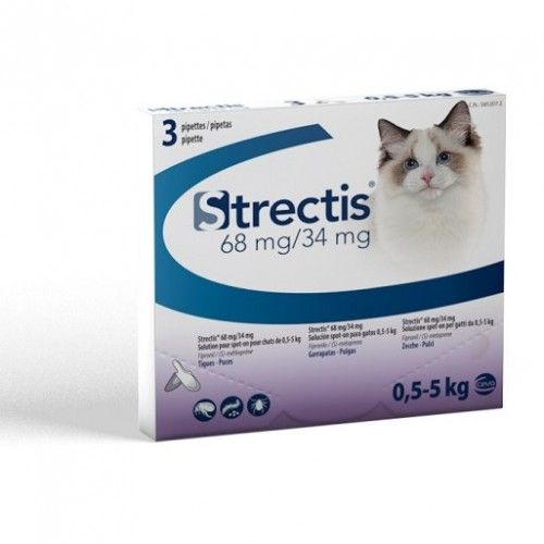 Ceva Strectis Spot On pipetas para gato de 0,5 - 5 kg