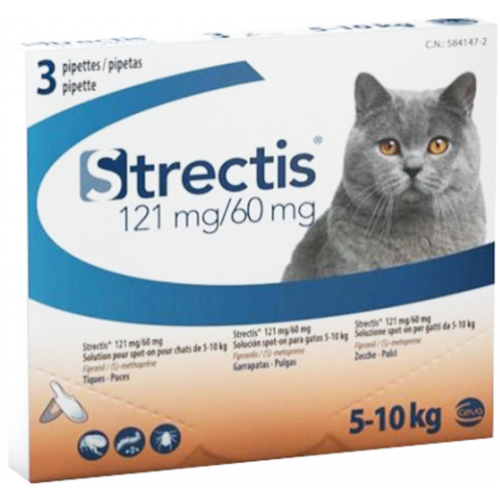 Ceva Strectis Spot On pipetas para gato de 5 - 10 kg.