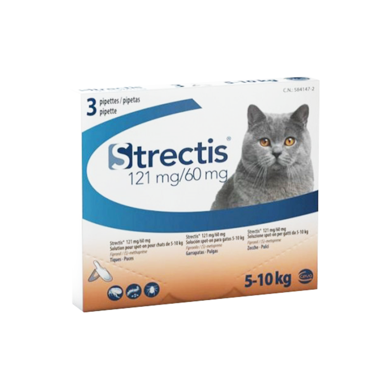Ceva Strectis Spot On pipetas para gato de 5 - 10 kg.