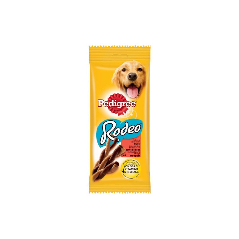 Pedigree Rodeo snack para perros en espirales con buey